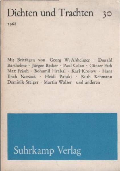 Dichten und Trachten; 30