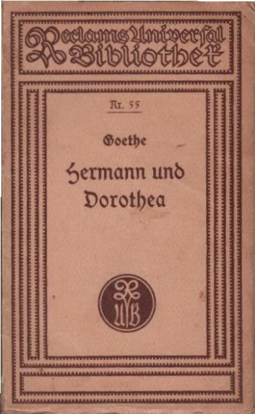 Hermann und Dorothea : in neun Gesängen.