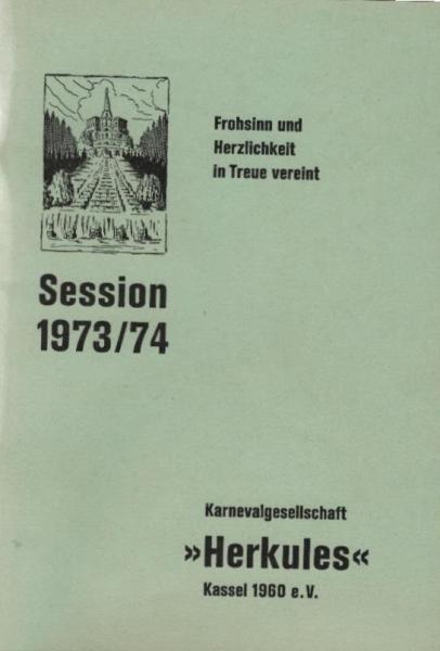 Karnevals - Gesellschaft Herkules Kassel 1960 e.V. Session 1973 / 74.