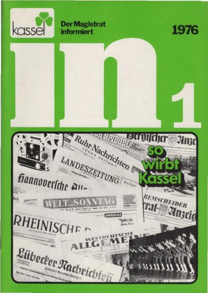 In: der Magistrat der Stadt Kassel informiert. H. 1, 1976., so wirbt Kassel.