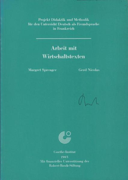 Arbeit mit Wirtschaftstexten.