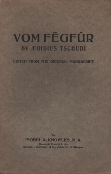 Vom Fegfûr. A treatise on purgatory