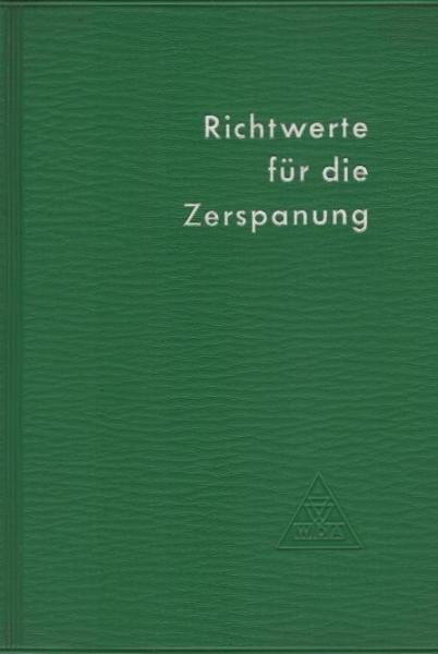 Richtwerte für die Zerspanung mit WIDIA-Hartmetall