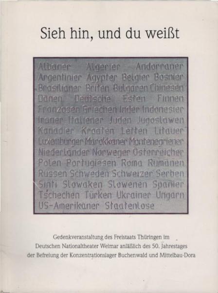 Sieh hin, und du weisst.