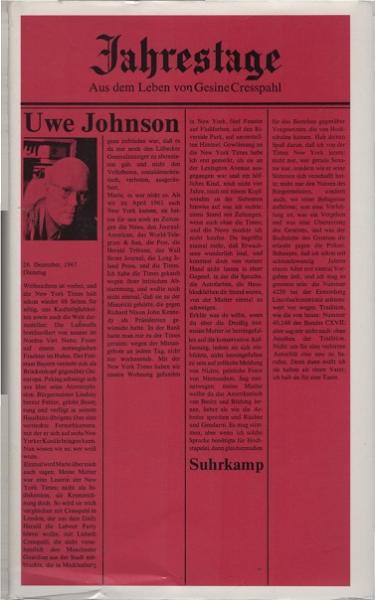 Johnson, Uwe: Jahrestage; Teil: 2.