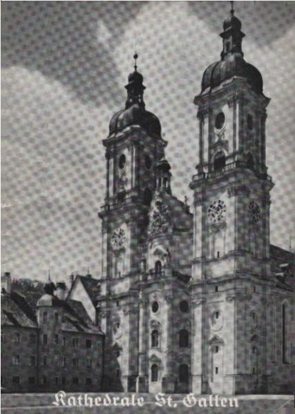 Stiftskirche und Stiftsbibliothek St. Gallen.