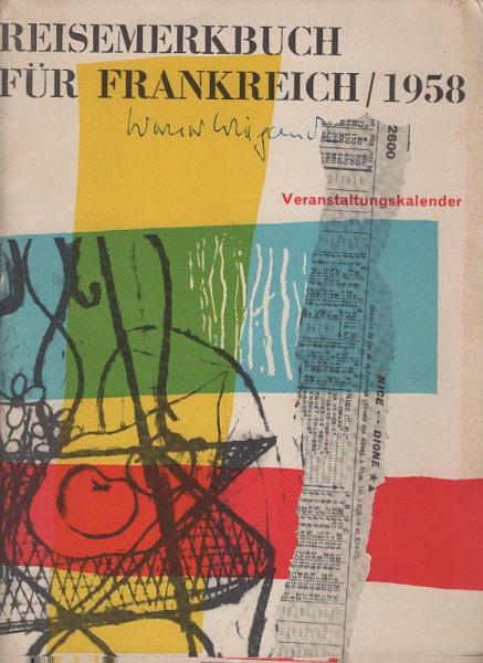 Reisemerkbuch für Frankreich 1958.