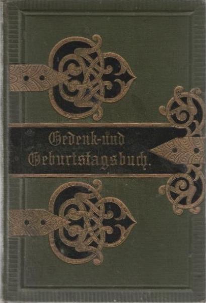 Gedenk- und Geburtstagsbuch.