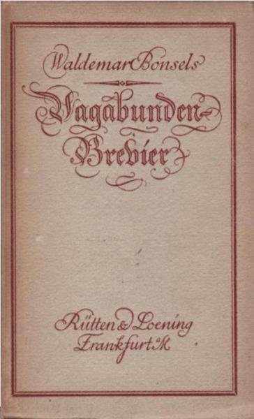 Vagabunden-Brevier : Gedanken u. Betrachtgn.
