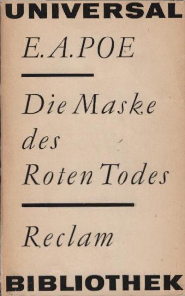 Die Maske des roten Todes : Kurzgeschichten.