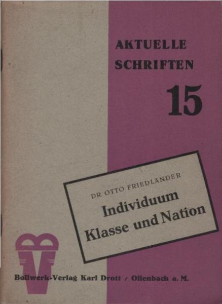 Individuum, Klasse und Nation.