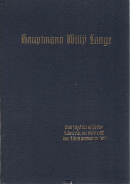 Hauptmann Willy Lange.