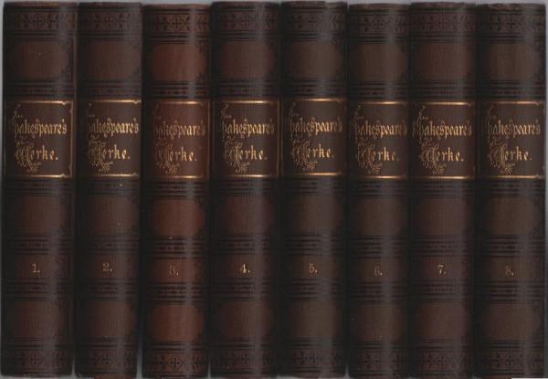 Shakespeare's dramatische Werke (in 8 Bänden). Erste Illustrierte Ausgabe.
