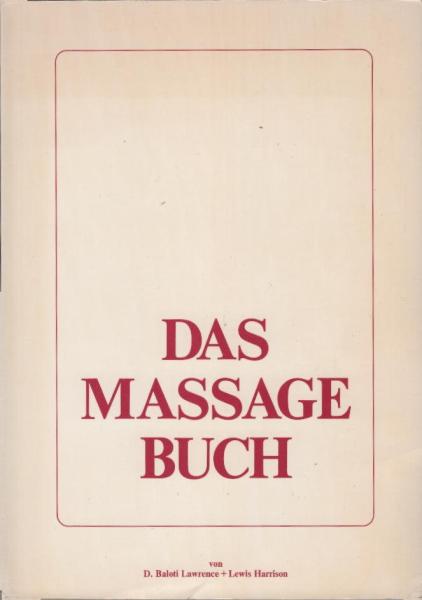 Das Massagebuch.