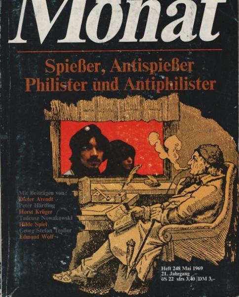 Monat, Heft 248, Mai 1969, 21. Jg.: Spießer, Antispießer, Philister und Antiphilister.