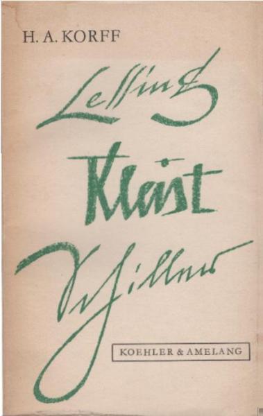 Lessing - Kleist - Schiller : 3 Vorträge.