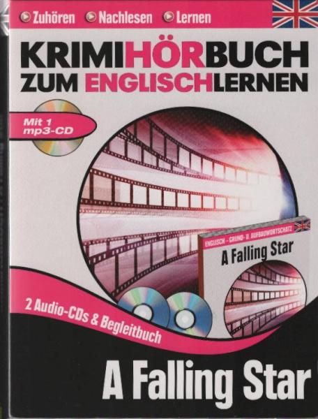 A Falling Star - Krimi Hörbuch zum Englisch lernen - 2 CD & 1 mp3 CD & Buch