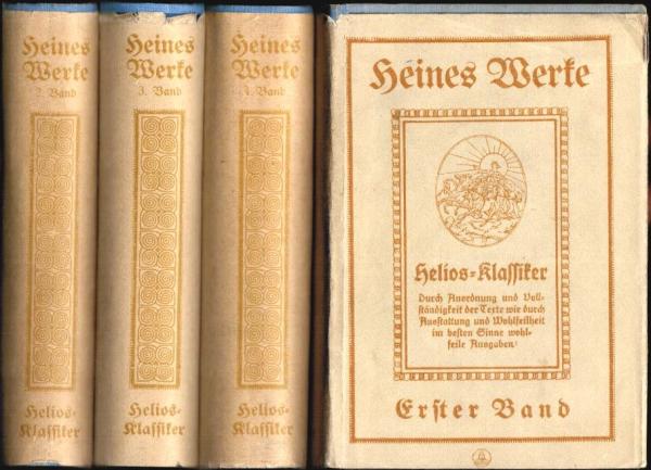 Heinrich Heines sämtliche Werke in vier Bänden. Bde. 1-4.