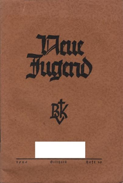 Neue Jugend. 8. Jahrgang Nebelmond 1926, Heft 10.