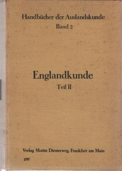 Englandkunde; Teil II.