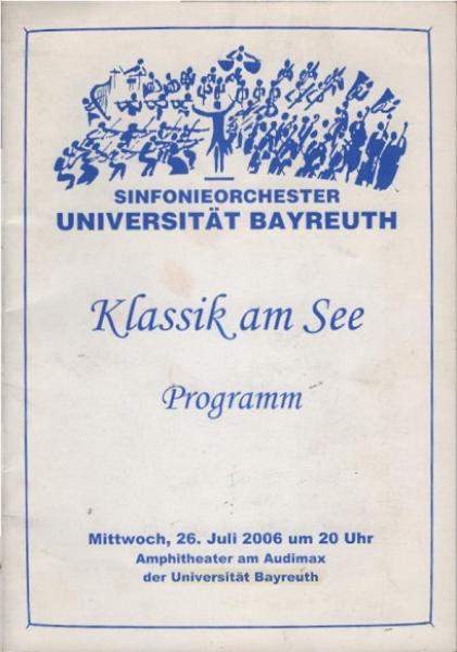 Sinfonieorchester Universität Bayreuth: Klassiker am See.