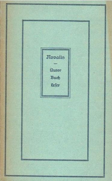 Autor, Buch, Leser.