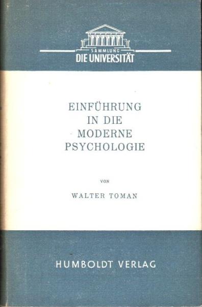 Einführung in die moderne Psychologie.