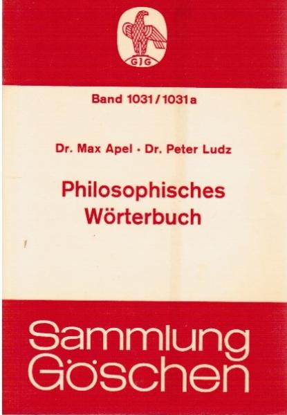 Philosophisches Wörterbuch.
