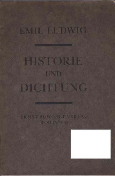 Historie und Dichtung.