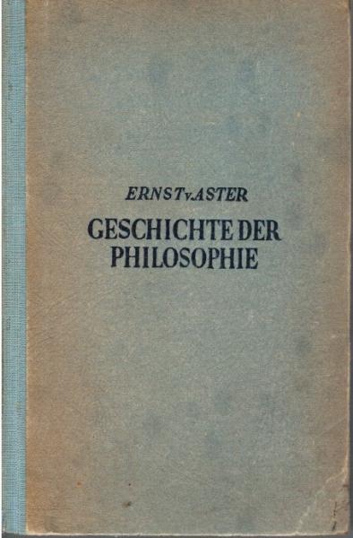 Geschichte der Philosophie.