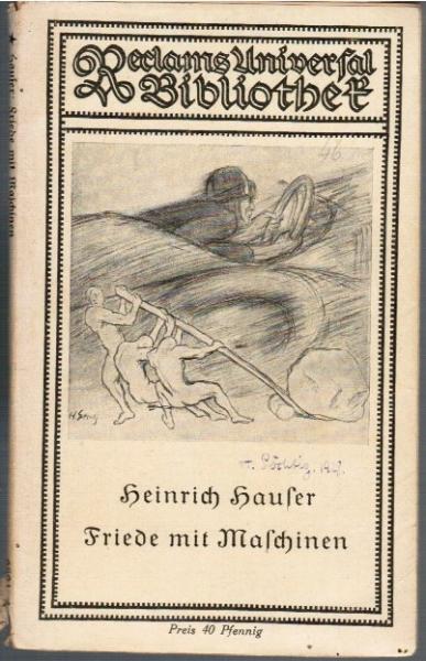 Friede mit Maschinen.