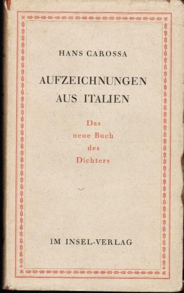 Aufzeichnungen aus Italien.