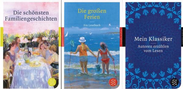 Fischer Klassik Bücherpaket; 3 Teile: 1. Die schönsten Familiengeschichten; 2. Die großen Ferien; 3. Mein Klassiker: Autoren erzählen vom Lesen.