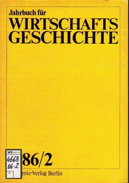 Jahrbuch für Wirschaftsgeschichte; 1986/ 2.
