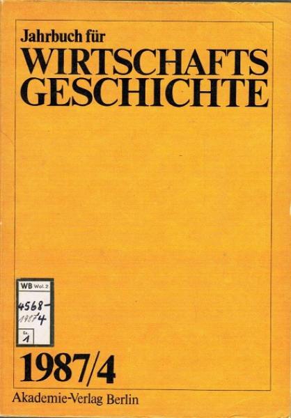 Jahrbuch für Wirschaftsgeschichte; 1987/ 4.