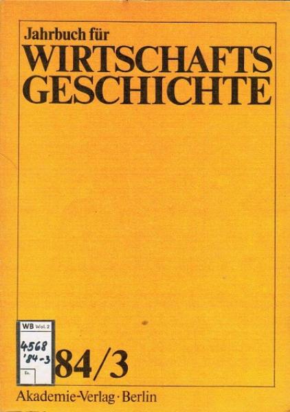 Jahrbuch für Wirschaftsgeschichte; 1984/ 3.