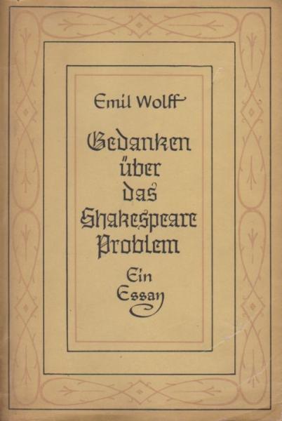 Gedanken über das Shakespeare-Problem.