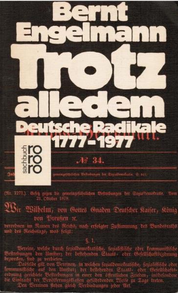 Trotz alledem : dt. Radikale 1777 - 1977.
