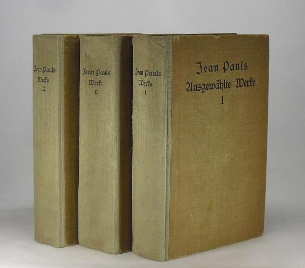 Jean Paul Ausgewählte Werke; 3. Bde.