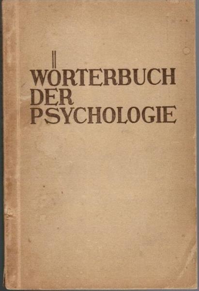 Wörterbuch der Psychologie.