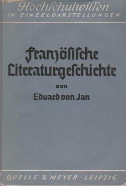 Französische Literaturgeschichte in Grundzügen.