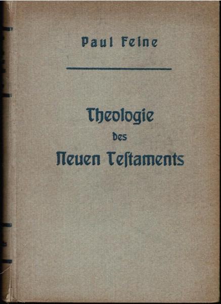 Theologie des Neuen Testaments.