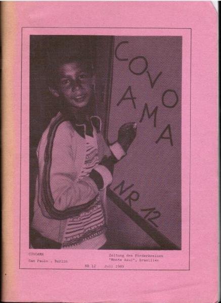 Covo Ama Nr. 12. Zeitung des Förderkreises "Monte Azul", Brasilien, Juli 1989.