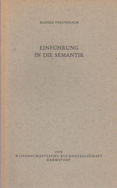 Einführung in die Semantik.