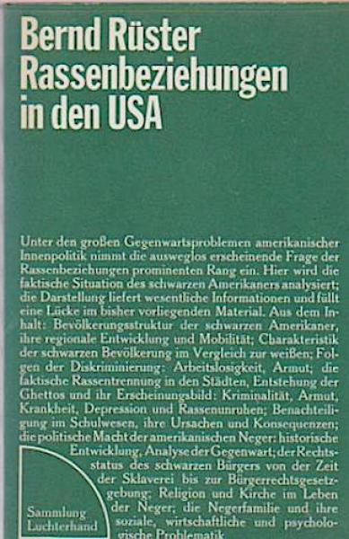 Rassenbeziehungen in den USA.
