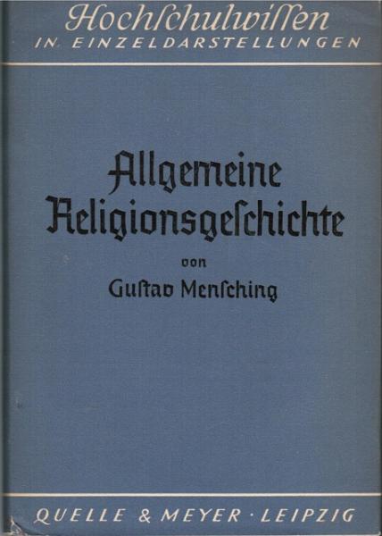Allgemeine Religionsgeschichte.